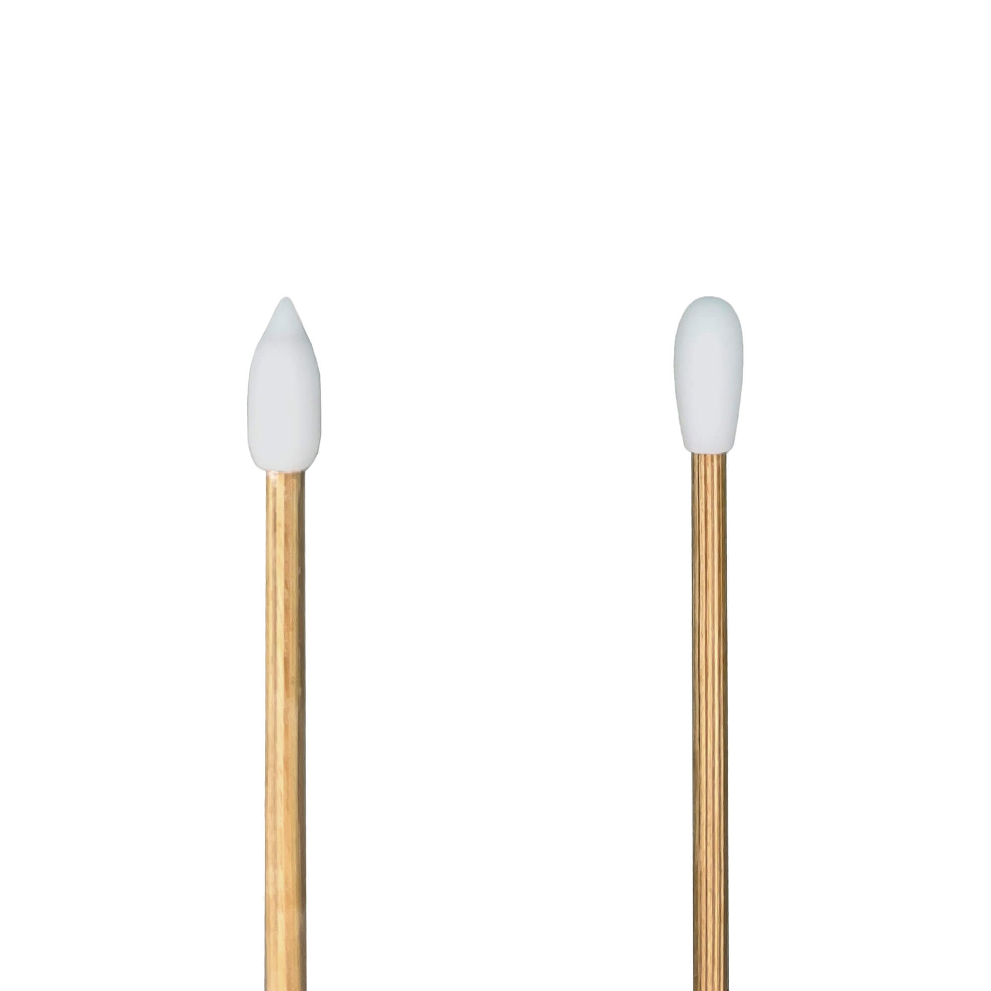 Reusable eco-friendly makeup swabs with silicone tips and bamboo sticks for ear cleaning, makeup application, and removal.